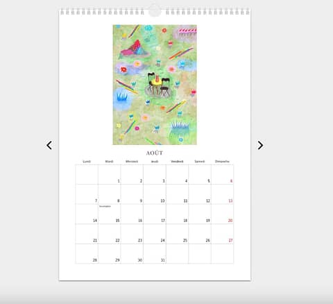 Produit Calendrier 8.aout